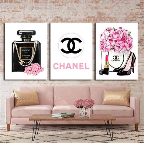 chanel canvas prints uk|Chanel paintings for bedroom.